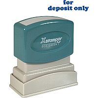 Xstamper "for deposit only" Title Stamp (XST1333)