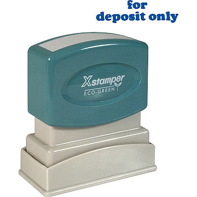 Xstamper "for deposit only" Title Stamp (XST1333)