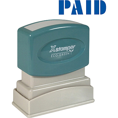 Xstamper Blue PAID Title Stamp (XST1335)