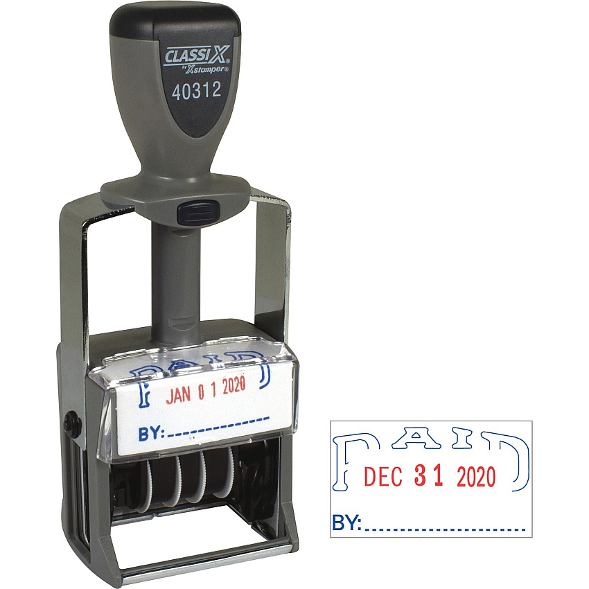 Xstamper Heavy-duty PAID Self-Inking Dater (XST40312)