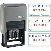 Xstamper Self-Inking Paid/Faxed/Received Dater (XST40330)