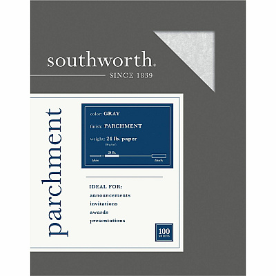 Southworth Parchment Specialty Paper - Gray (SOU974C)