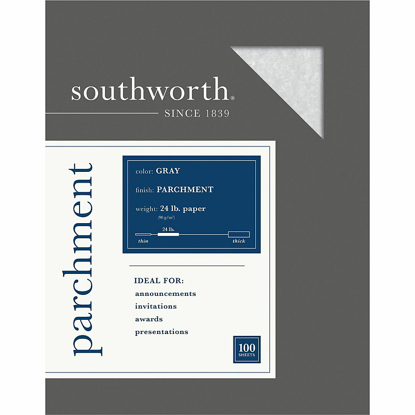 Southworth Parchment Specialty Paper - Gray (SOU974C)