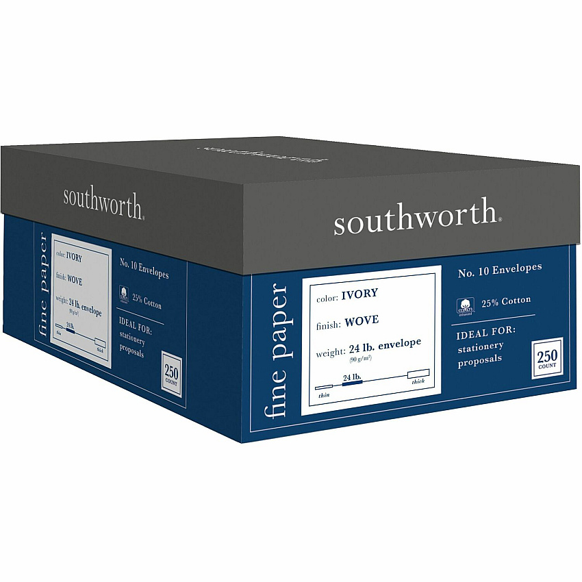 Southworth 25% Cotton No. 10 Business Envelopes (SOUJ404I10)