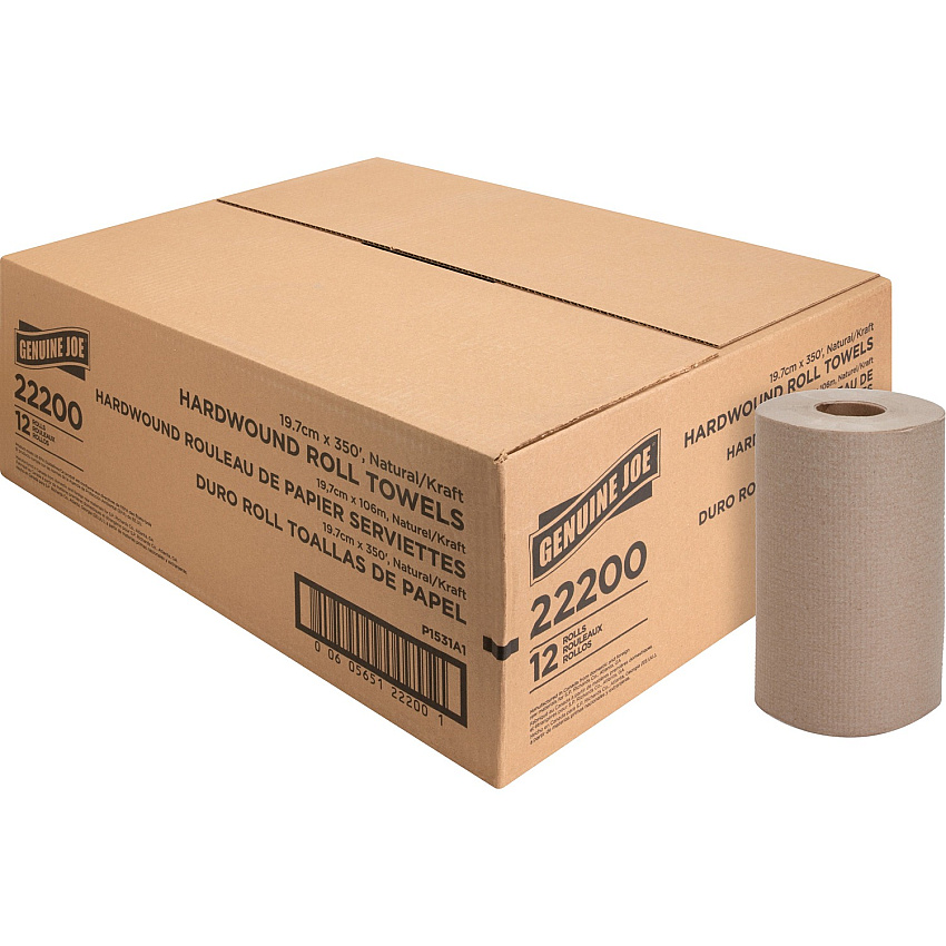 Genuine Joe Embossed Hardwound Roll Towels (GJO22200)