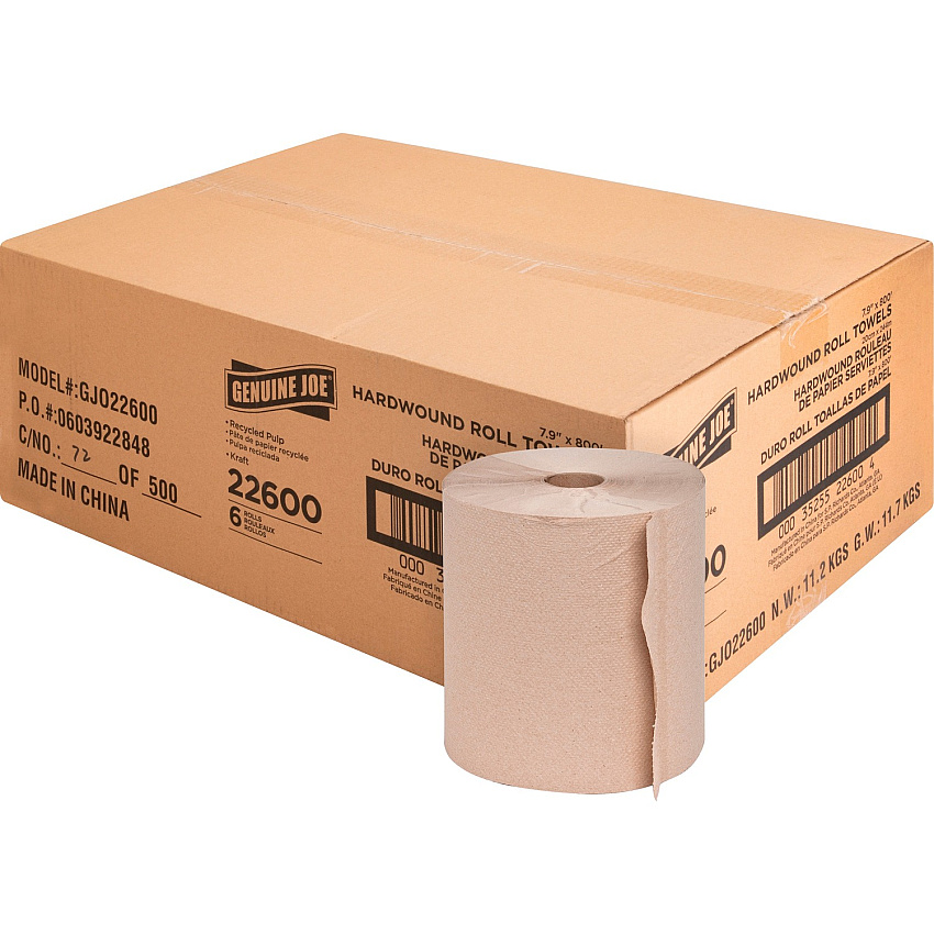 Genuine Joe Embossed Hardwound Roll Towels (GJO22600)