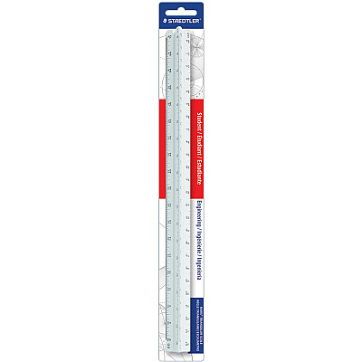 Staedtler 12" Triangular Engineer Scale (STD9871934BK)
