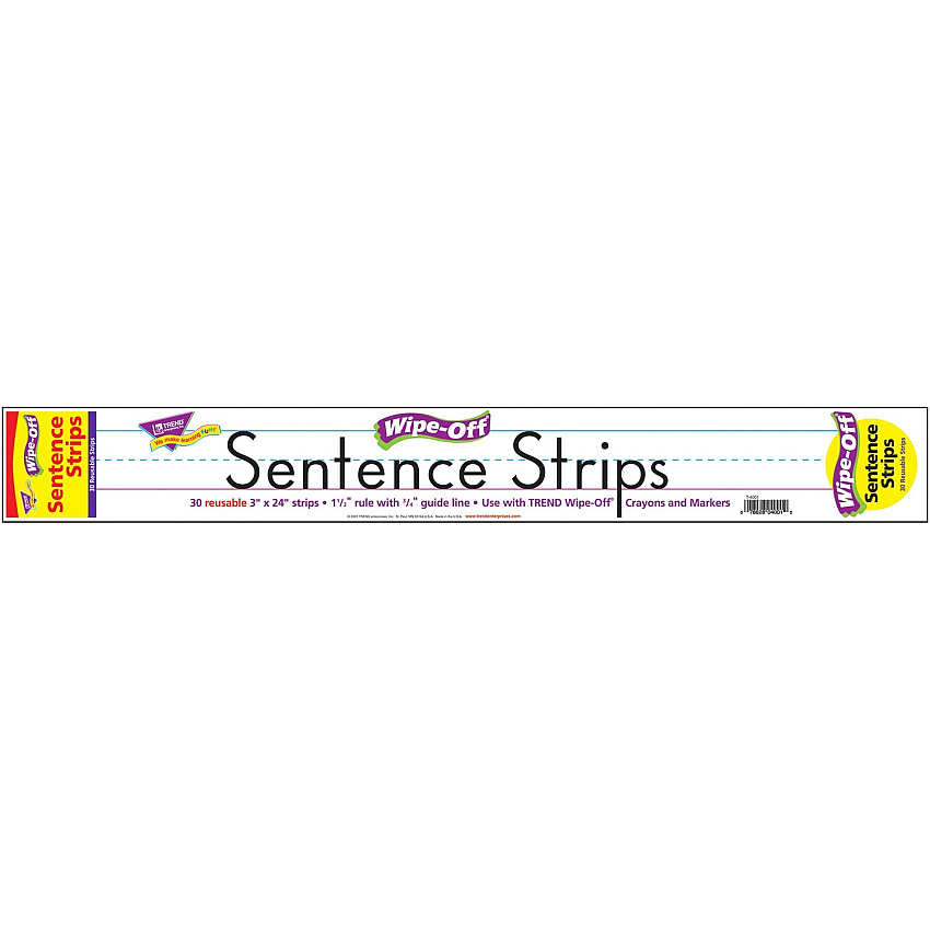 TREND Wipe-Off Sentence Strips (TEPT4001)