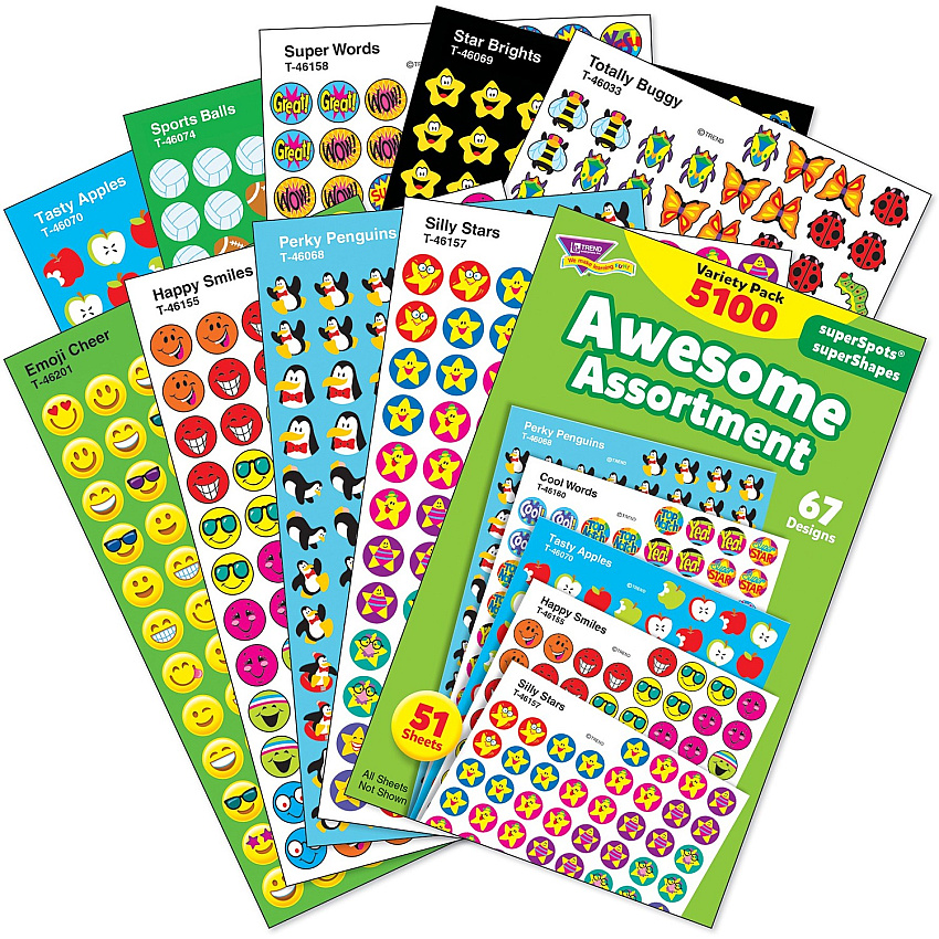TREND Awesome Assortment Stickers (TEPT46826)