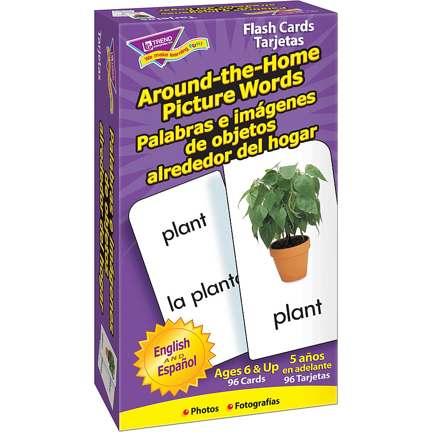 TREND English/Spanish Picture Words Flash Cards (TEPT53015)