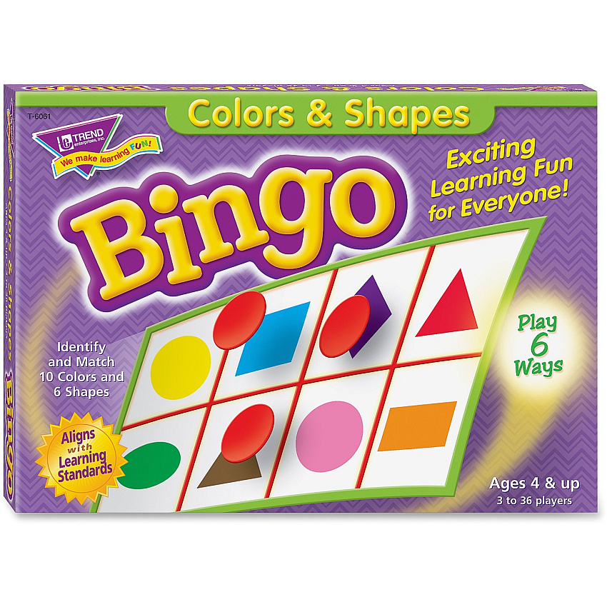 TREND Colors and Shapes Learner's Bingo Game (TEPT6061)