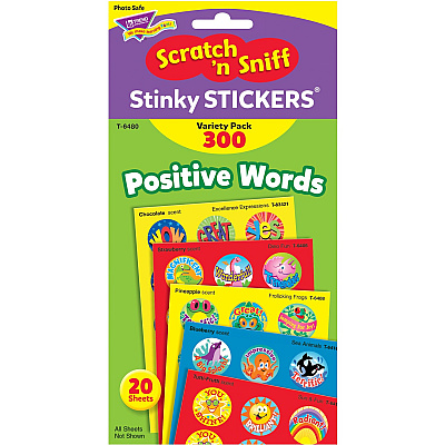 TREND Positive Words Stinky Stickers Variety Pack (TEPT6480)