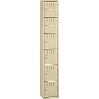 Tennsco 6-Tier No Legs Steel Box Lockers (TNNBS6121812ASD)