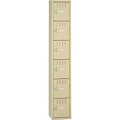 Tennsco 6-Tier No Legs Steel Box Lockers (TNNBS6121812ASD)