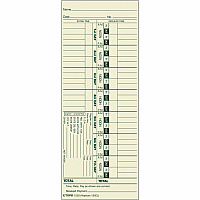 TOPS Manila Stock Weekly Time Cards (TOP1252)