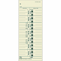 TOPS Regular/Overtime Weekly Time Cards (TOP1256)