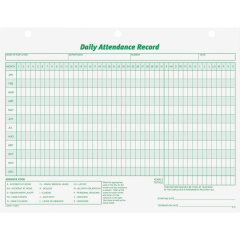 TOPS Daily Employee Attendance Record Form (3284)