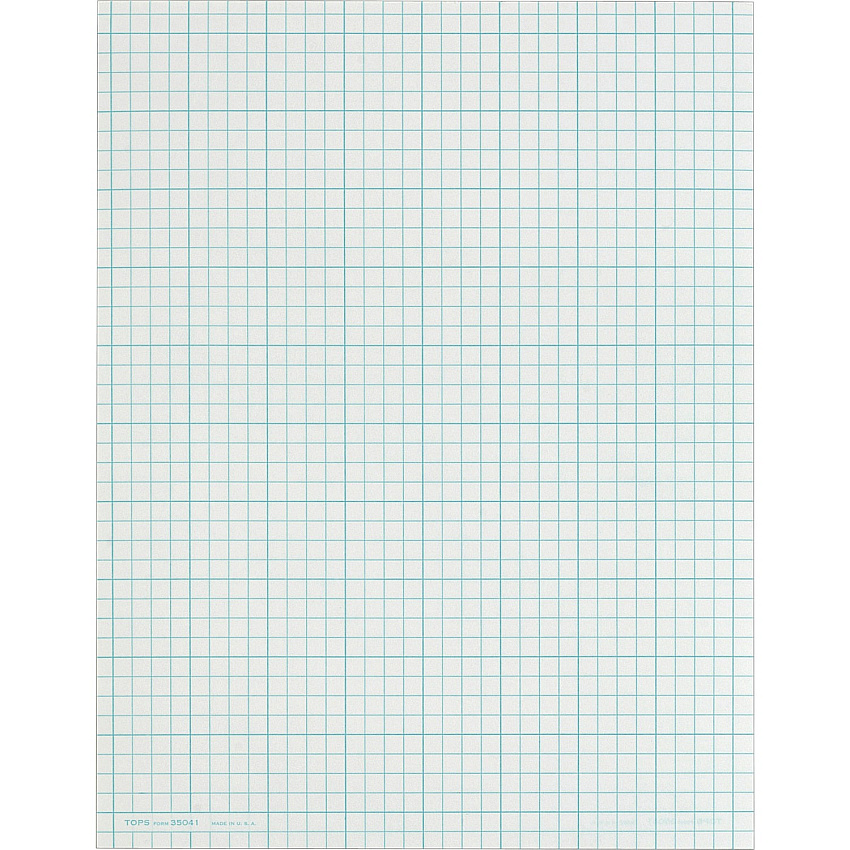 TOPS Cross Section Pad - Letter (TOP35041)