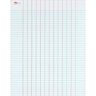 TOPS Portrait Format 13-Column Data Pads (TOP3616)