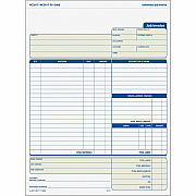 TOPS Three-part Carbonless Job Invoice Forms (TOP3866)