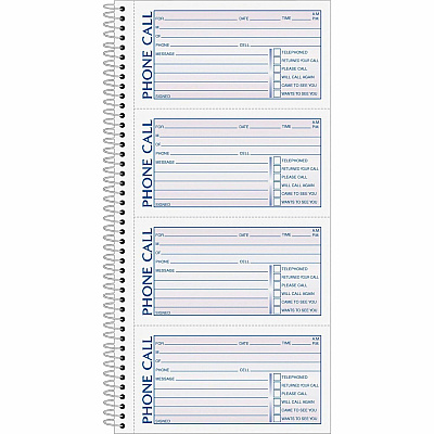 TOPS Carbonless Phone Message Book (TOP4003)