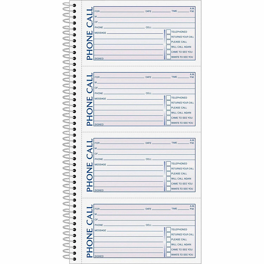 TOPS Carbonless Phone Message Book (TOP4003)