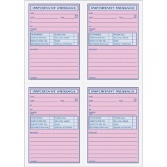 TOPS 4CPP Important Phone Message Book (4009)