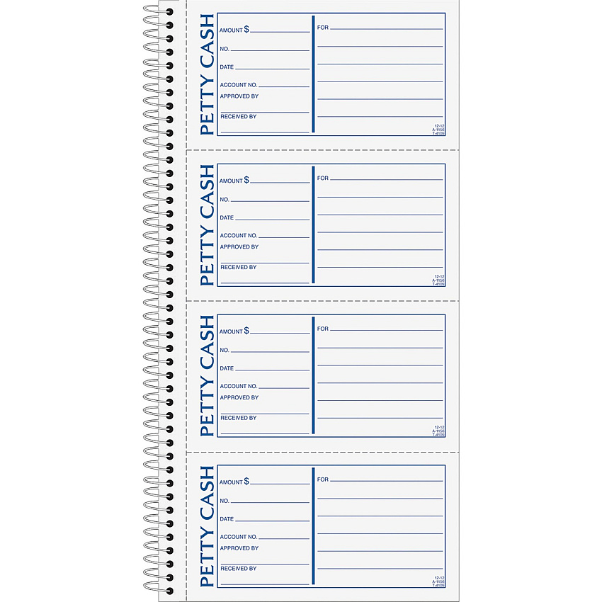 TOPS Duplicate Petty Cash Book (TOP4109)