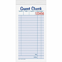 TOPS 2-part Carbonless Guest Check Books (TOP45702)