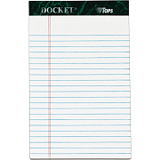 TOPS Docket Letr - Trim White Legal Pads - Jr.Legal (TOP63360)