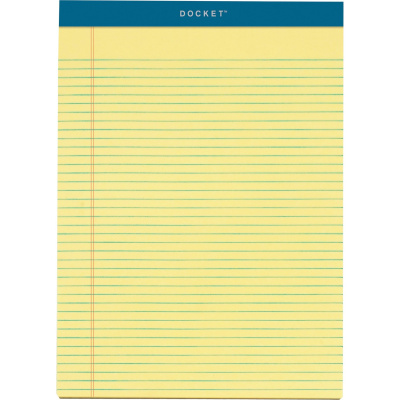 TOPS Letr-Trim Perforated Narrow Ruled Canary Legal Pads (63376)