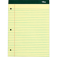 TOPS Perforated 3 Hole Punched Ruled Docket Legal Pads (TOP63387)