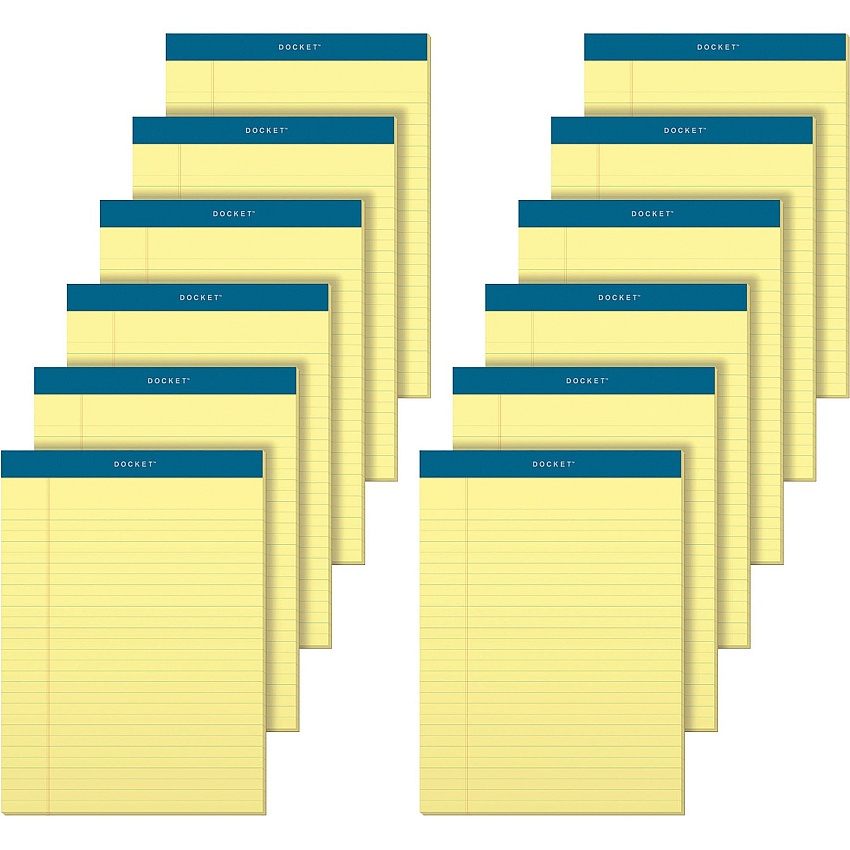 TOPS Docket Letr-Trim Legal Rule Canary Legal Pads (TOP63400)
