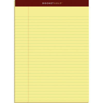 TOPS Docket Gold Legal Pads - Letter (63950)