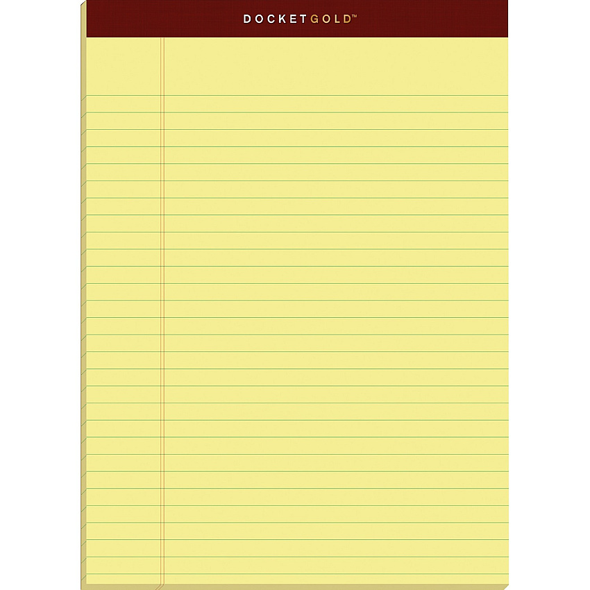 TOPS Docket Gold Legal Pads - Letter (TOP63950)