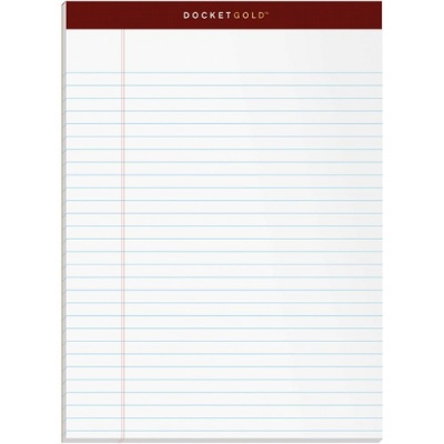 TOPS Docket Gold Legal Ruled White Legal Pads (63960)