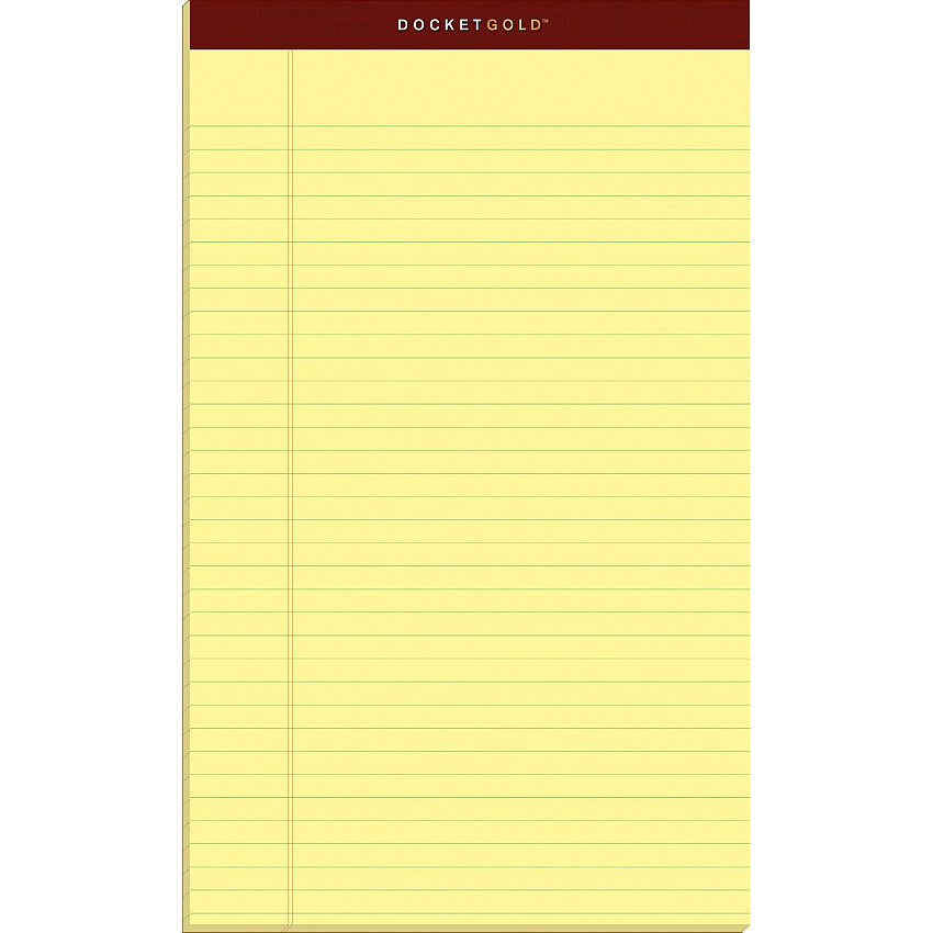TOPS Docket Gold Legal Pads - Legal (TOP63980)
