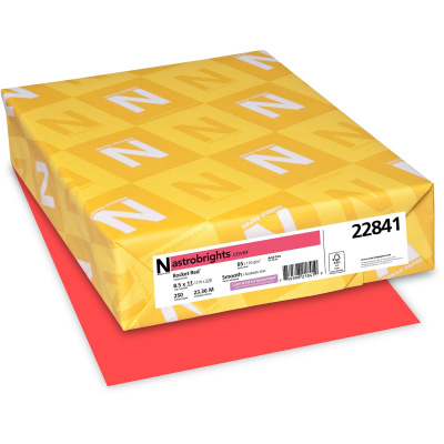 Astrobrights Colored Cardstock - Rocket Red (22841)