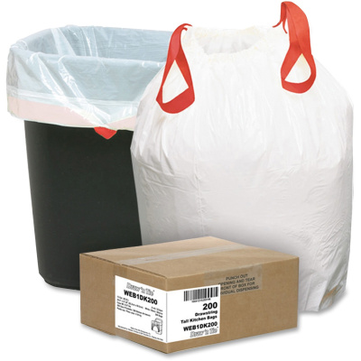 Webster Industries Industries Industries Webster Industries Industries 13 Gallon Drawstring Trash Bags (1DK200)
