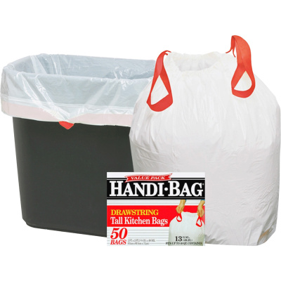 Webster Industries Industries Industries Webster Industries Industries Handi-Bag Drawstring Tall Kitchen Bags (HAB6DK50N)