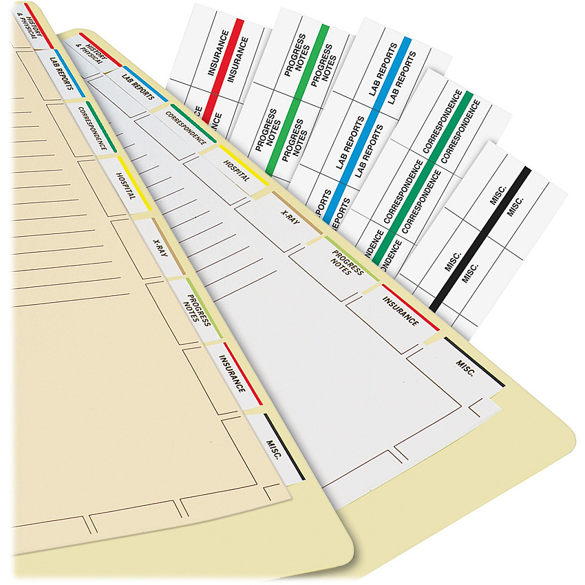 Tabbies Medical Chart Index Divider Sheets (TAB54520)