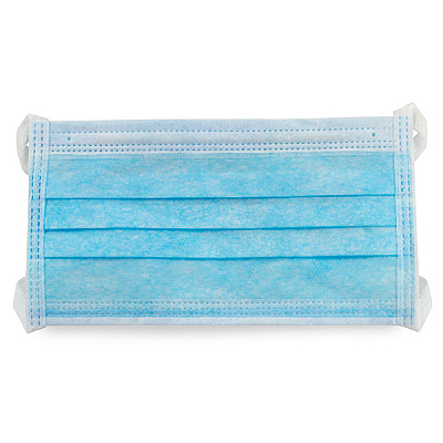 3-ply Face Mask W/ Ear Loops, 1 Cs = 40 Bx (MFB-3-EL-2K)