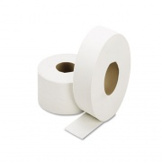AbilityOne 8540015909072 SKILCRAFT Jumbo Roll Toilet Tissue, 1-Ply, White, 3.7" x 2,000 ft, 12/Box