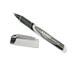 AbilityOne 7520015877801, SKILCRAFT Liquid Magnus Hybrid Gel Pen, Stick, Extra-Fine 0.5 mm, Black Ink, Black/Gray Barrel, 4/Pack