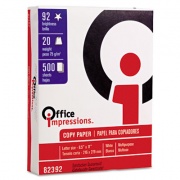 Office Impressions Bulk White Copy Paper, 92 Bright, 20 lb Bond Weight, 8.5 x 11, White, 500 Sheets/Ream, 10 Reams/Carton (82392)