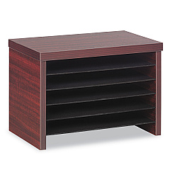 Alera Valencia Under Counter File Organizer Shelf, 15.75w x 9.88d x 10.88h, Mahogany (ALEVA316012MY)