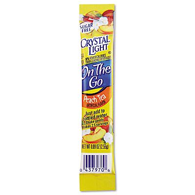 Crystal Light Flavored Drink Mix, Peach Tea, 30 .09oz Packets/Box (CRY79700)