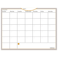 AT-A-GLANCE WallMates Self-Adhesive Dry Erase Monthly Planning Surfaces, 24 x 18, White/Gray/Orange Sheets, Undated (AAGAW502028)