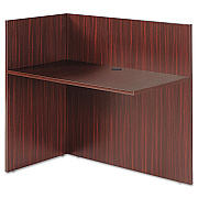 Alera Valencia Reversible Reception Return, 44.13w x 23.63d x 41.5h, Mahogany (ALEVA324424MY)