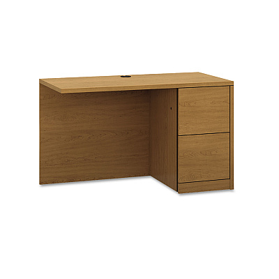 HON 10500 Series L Workstation Return, Full-Height Right Ped, 48w x 24d x 29.5h, Harvest (HON105905RCC)